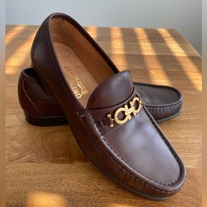 *SOLD* Salvatore Ferragamo Brown Moccasin 10EE